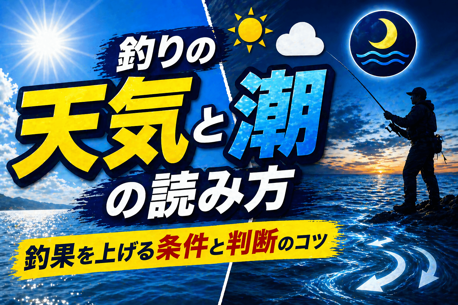釣りの天気と潮の読み方|釣果を上げる条件と判断のコツ